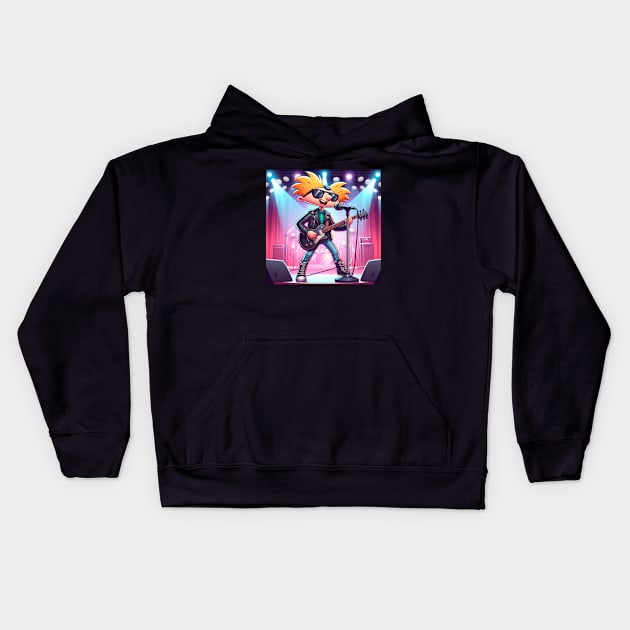 Arnold Rockstar Kids Hoodie by artxlife